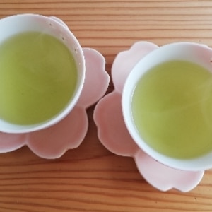 深蒸し茶を同じ濃さにおいしく3杯。